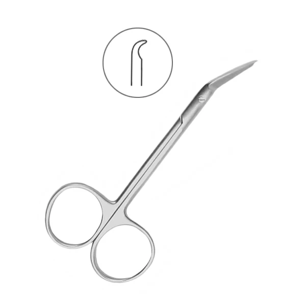 Ножницы хирургические угловые для снятия швов 11,5 см Nahtschere арт 19-13A
