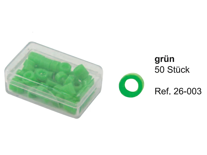 Маркировочные кольца зеленые арт 26-003-1
