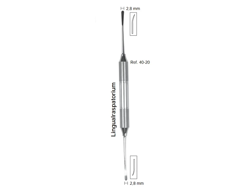 Распатор - микро двусторонний 2,8-2,8 мм арт 40-20