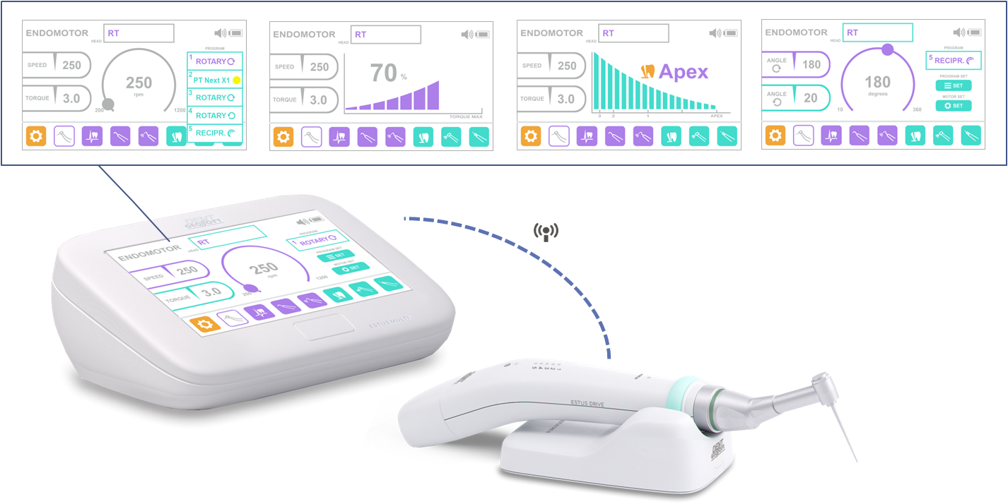 Возможность работы эндомотора 