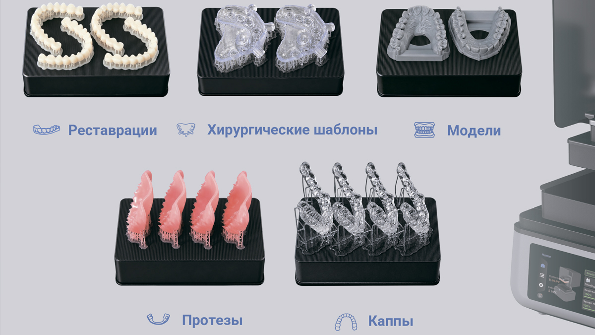 Широкий спектр стоматологических применений