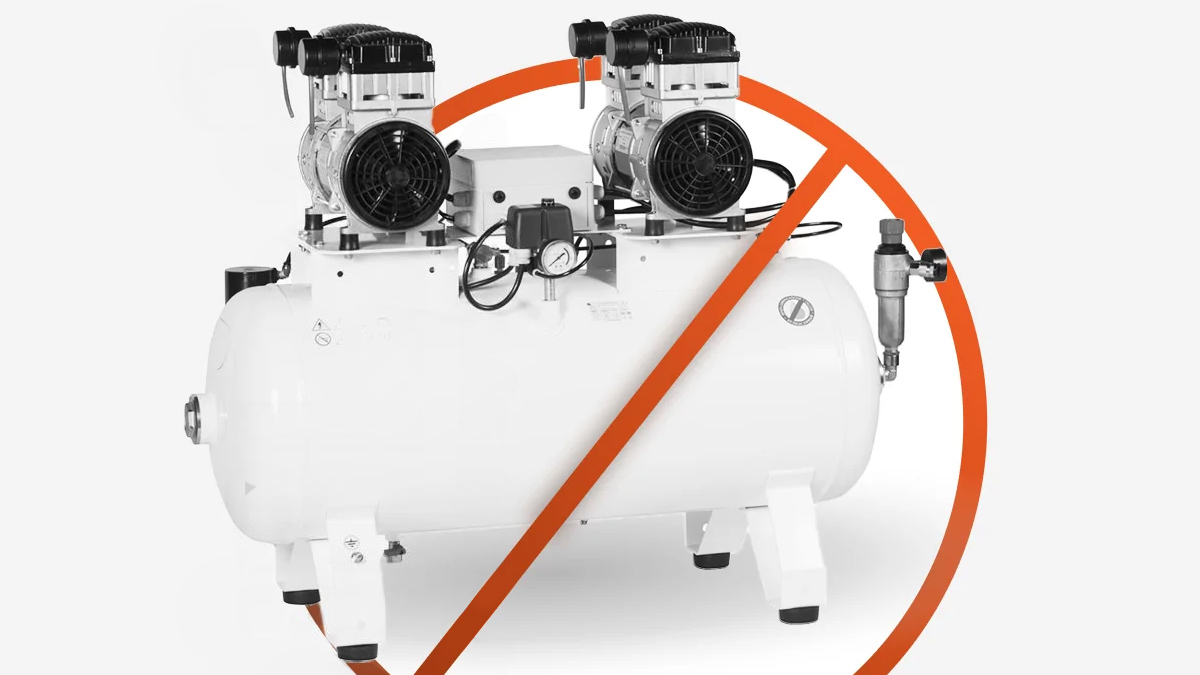 Не требует компрессора