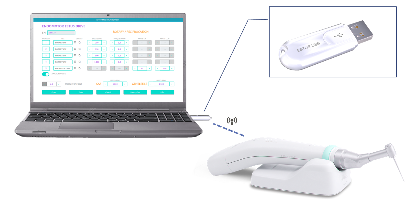 Программирование рабочих параметров